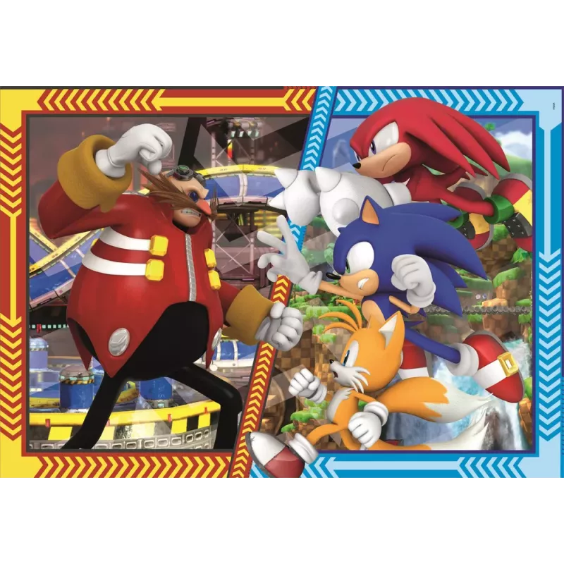 Clementoni 31755 Super Color Puzzle Sonic The Hedgehog 180 Peças