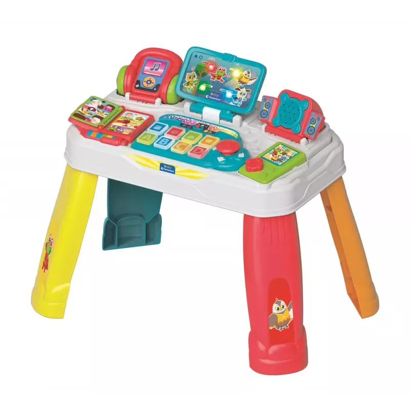 Pequena secretária interativa de gamer com cachorros, sons e luzes, língua polaca, Clementoni 50385