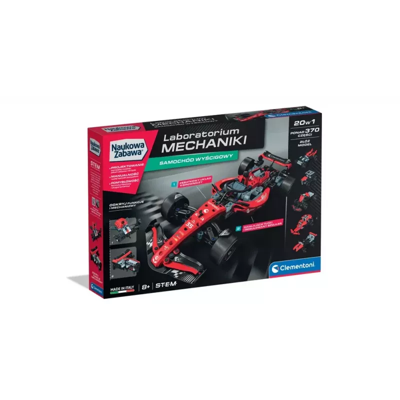 Science & Play – Laboratório de Mecânica Carro de Corrida Versão Polaca Clementoni 50403