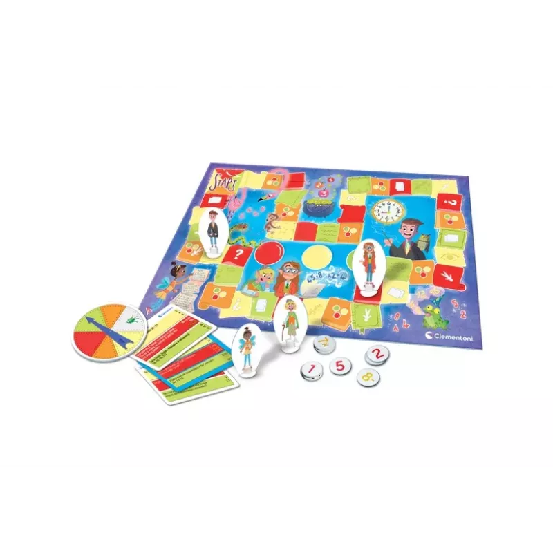 Clementoni Naukowa Zabawa Jogo de Tabuleiro de Aprendizagem Matemática Aprender a Brincar 50778