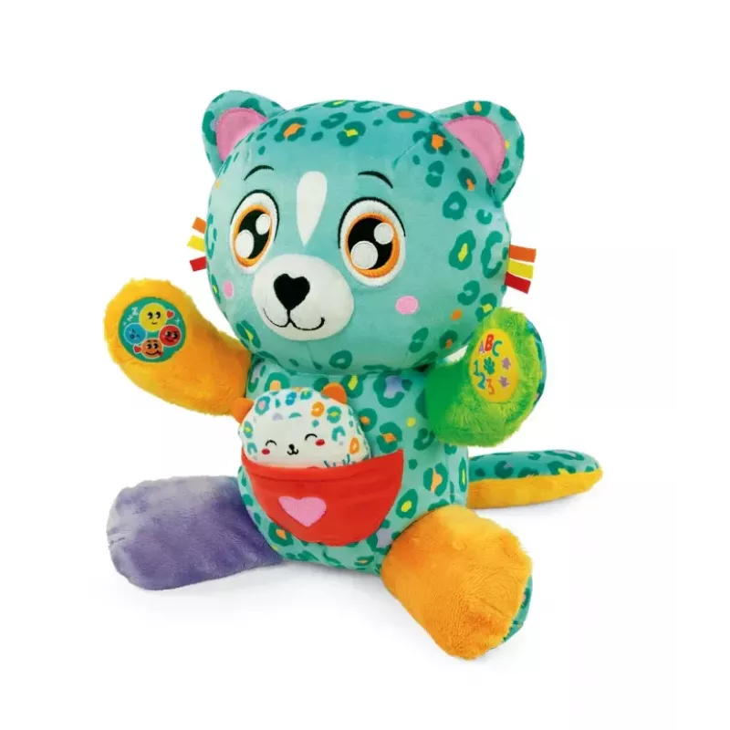 Peluche Interativo Sweet Leopards Mamã Chita Carinhosa Língua Polaca Clementoni 50935