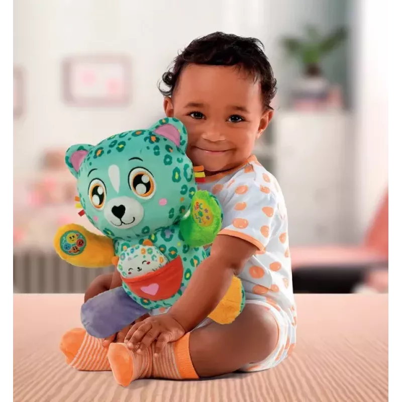Peluche Interativo Sweet Leopards Mamã Chita Carinhosa Língua Polaca Clementoni 50935