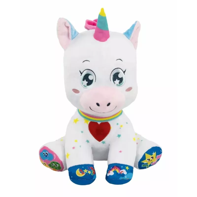 Clementoni Sweet Peluche Interativo Unicórnio Luzes & Canta Língua Polaca 50937