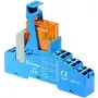 Relé de acoplamento Finder FIN 48.P5.7 24V - Push-In 2 comutadores 24 V DC