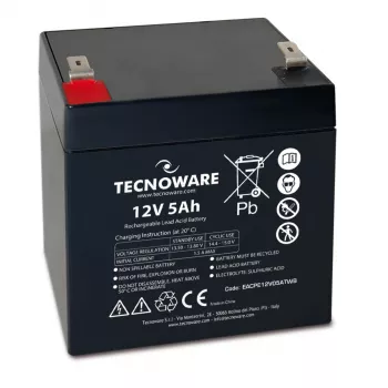 Bateria de alimentação TECNOWARE 12V 5Ah Faston 6,3mm