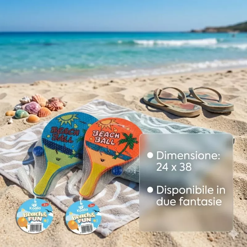 Conjunto de raquetes de praia Koala Games G2470 com bola