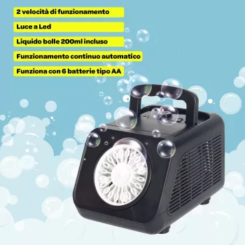 Koala Games G2500 Máquina de bolas de sabão - Azul/Verde, a pilhas, elevada produção de bolas