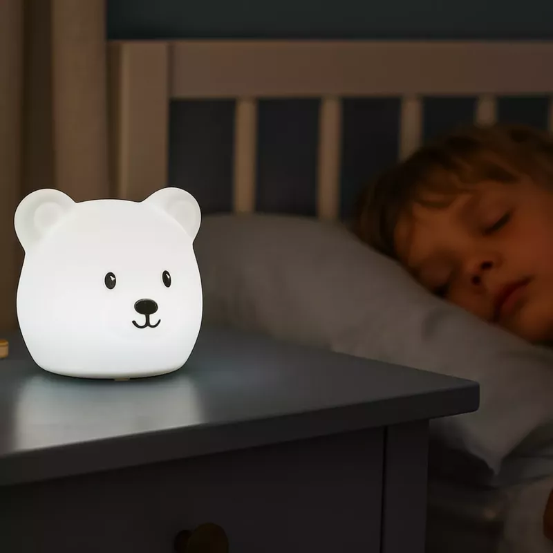 Koala Games G2535 Candeeiro de silicone recarregável em forma de urso