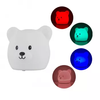 Koala Games G2535 Candeeiro de silicone recarregável em forma de urso