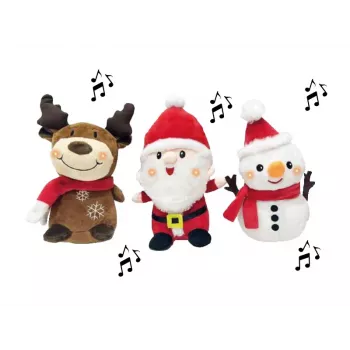 Koala Games G2586 Peluche de Natal que dança, canta e ilumina 24 cm