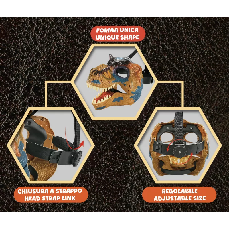 Koala Games G2604 Máscara Jurassic (cor aleatória)