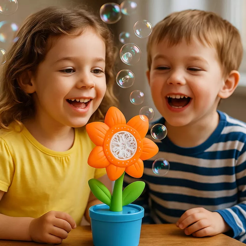 Koala Games G2659 Soprador de bolas de sabão em forma de flor (cor aleatória)