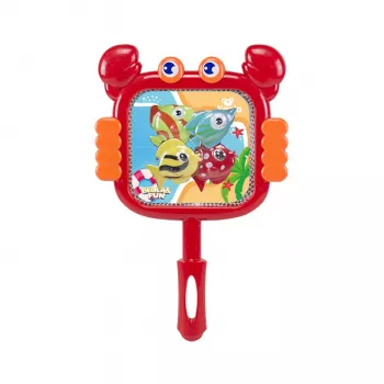Koala Games G2663 Rede em forma de caranguejo - Vermelho/Laranja, plástico durável e tecido de poliéster, certificado CE, para brincadeiras na água, praia, piscina, banho, a partir dos 3 anos