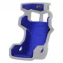 Kit de almofadas Sabelt SRX-1 substituição de espuma para capacete 20 mm azul royal