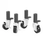 Kit de rodas SABELT SIM RACING Sabelt, rodízios de carga pesada, para rig de sim racing - preto, conjunto de 4 peças