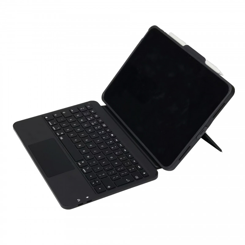 Capa com teclado DEQSTER Prime para iPad 10.ª geração (2022) UK QWERTY preto