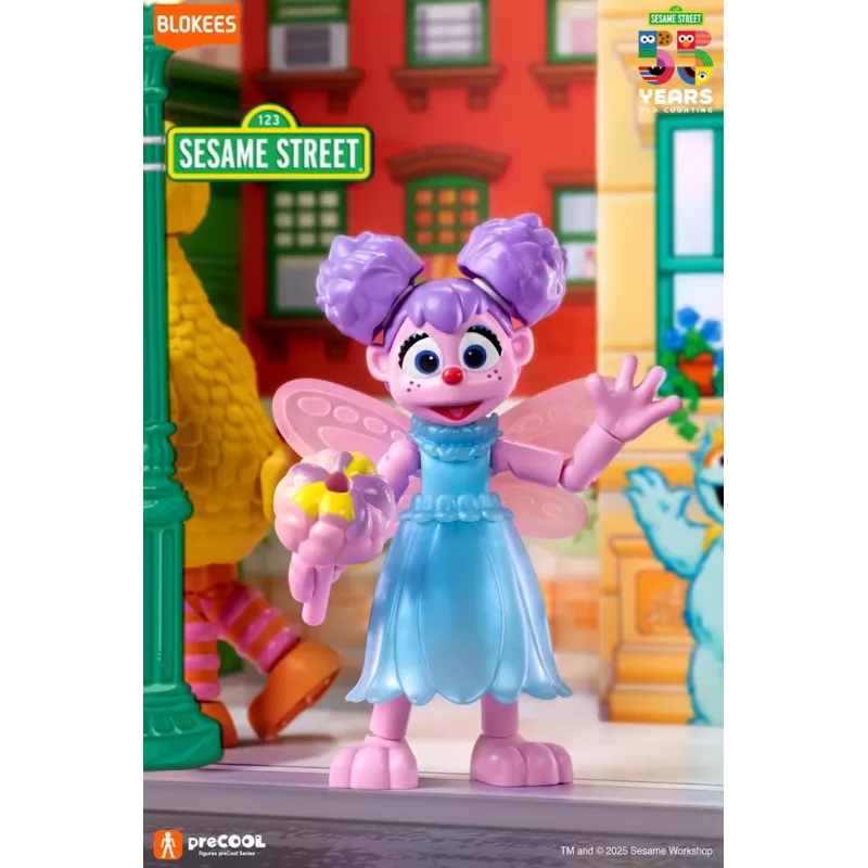 Figura colecionável Blokees Sesame Street Figures preCOOL S2 - Abby Cadabby