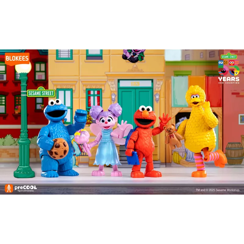Figura colecionável Blokees Sesame Street Figures preCOOL S2 - Abby Cadabby