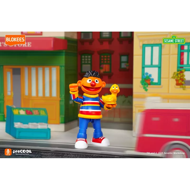 Figura colecionável Blokees Sesame Street Figures preCOOL S1 - Ernie Blind Box