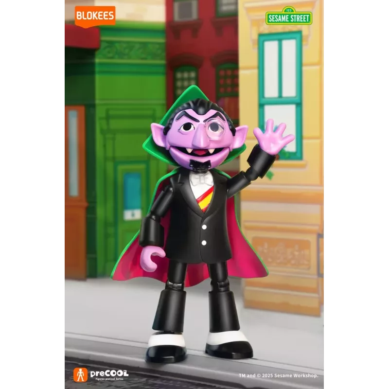 Figura de construção colecionável BLOKEES SESAME STREET FIGURES preCOOL S1 - COUNT VON COUNT