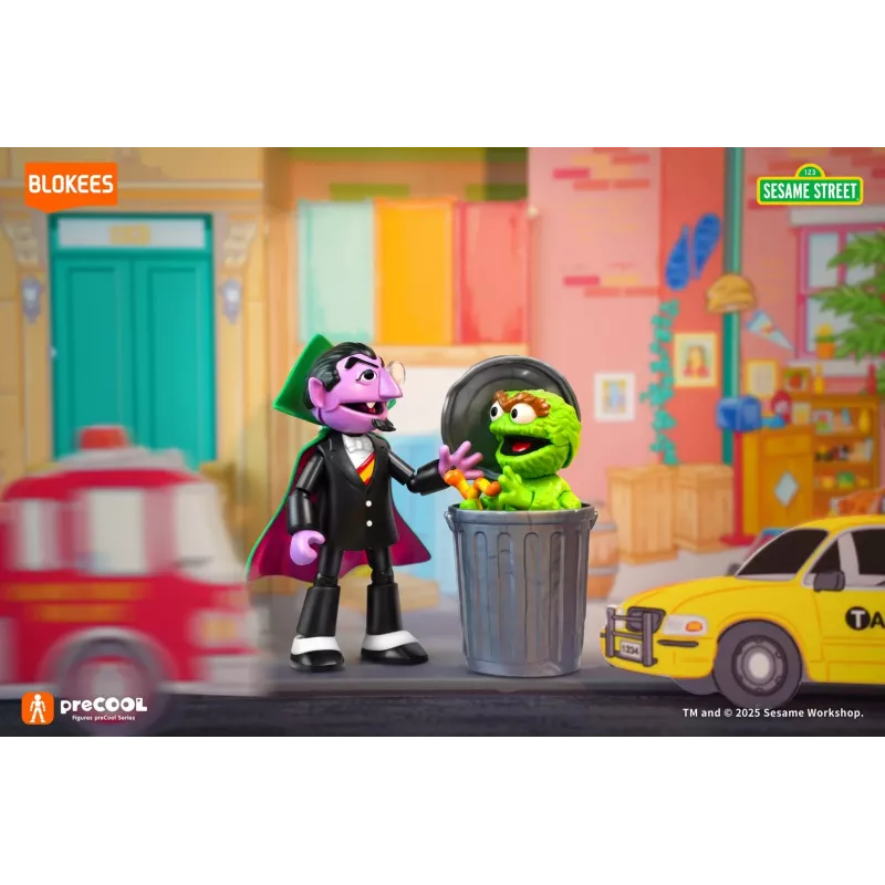 Figura de construção colecionável BLOKEES SESAME STREET FIGURES preCOOL S1 - COUNT VON COUNT