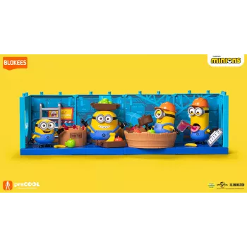 Figura de construção colecionável BLOKEES Minions preCOOL S1 - Otto the Fruit Handler