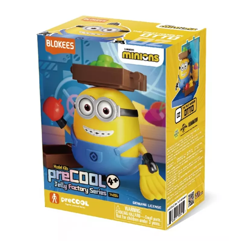 Figura de construção colecionável BLOKEES Minions preCOOL S1 - Otto the Fruit Handler