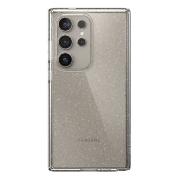 Speck Presidio Lux Glitter Capa para Samsung Galaxy S24 Ultra (Clear / Gold Glitter)