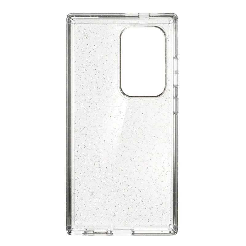 Speck Presidio Lux Glitter Capa para Samsung Galaxy S24 Ultra (Clear / Gold Glitter)