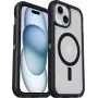 Capa traseira transparente OtterBox Defender Series XT com ímanes compatível com MagSafe para Apple iPhone 13 14 15 16e - Dark Side (transparente/preto) 77-98196