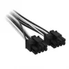 Corsair cabo Premium Sleeved 2x 8-Pin para 12V-2x6 para fonte de alimentação Type 4 - preto/branco