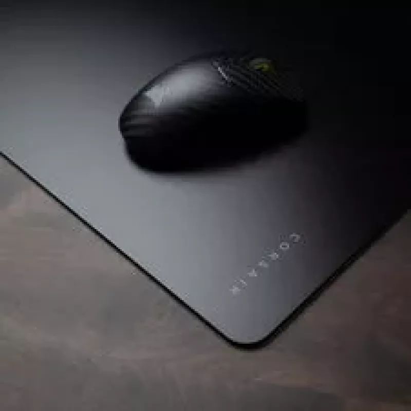 Corsair MM tapete de rato em vidro, superfície de vidro mate, base antiderrapante - preto, 40 cm x 50 cm