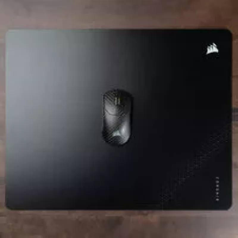 Corsair MM tapete de rato em vidro, superfície de vidro mate, base antiderrapante - preto, 40 cm x 50 cm