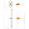 Antena VHF TELEVES Yagi V BIII, 5 elementos, 174-230 MHz, 7,5 dBi, ficha F, exterior, Preto