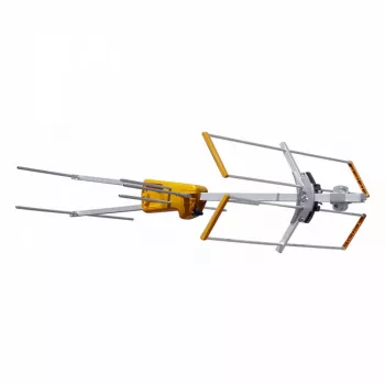 Antena VHF TELEVES Yagi V BIII, 5 elementos, 174-230 MHz, 7,5 dBi, ficha F, exterior, Preto