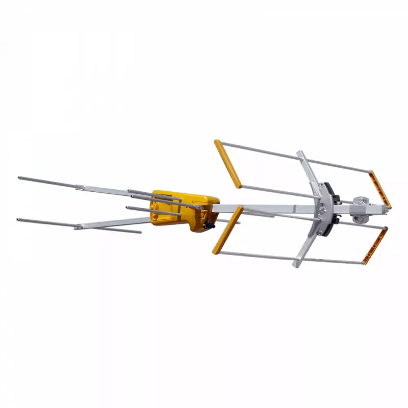 Antena VHF TELEVES Yagi V BIII, 5 elementos, 174-230 MHz, 7,5 dBi, ficha F, exterior, Preto