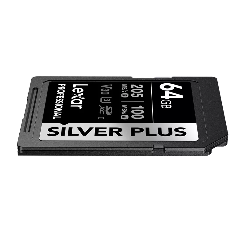 Lexar Professional SILVER PLUS SDXC 64GB Cartão de Memória UHS-I U3 V30 A2