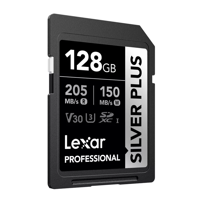 Lexar Professional SILVER PLUS SDXC 128GB Cartão de Memória UHS-I U3 V30