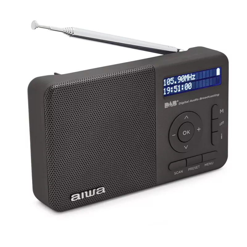 Aiwa RD-40DAB/BK Preto Rádio Portátil DAB+ & FM com Bluetooth