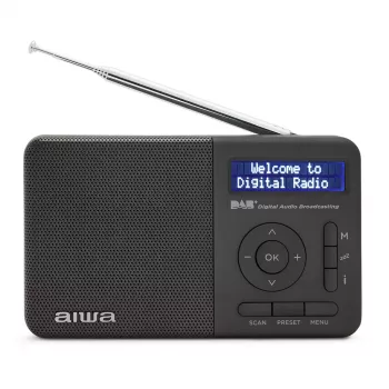 Aiwa RD-40DAB/BK Preto Rádio Portátil DAB+ & FM com Bluetooth