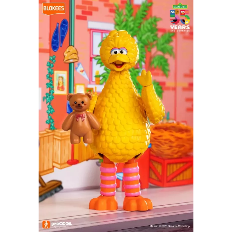 BLOKEES Sesame Street Figures preCOOL S2 - Figura de construção colecionável Big Bird