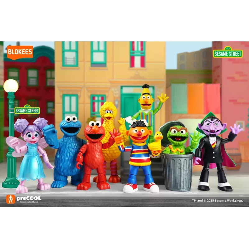 BLOKEES Sesame Street Figures preCOOL S2 - Figura de construção colecionável Big Bird
