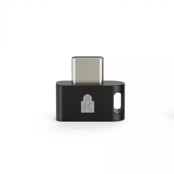 Leitor de impressões digitais Kensington VeriMark IT 2.0, USB-C, FIDO2, Windows Hello, preto
