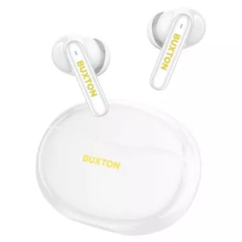 Buxton BTW 7200 Tuya Auscultadores intra-auriculares sem fios com estojo de carregamento, branco