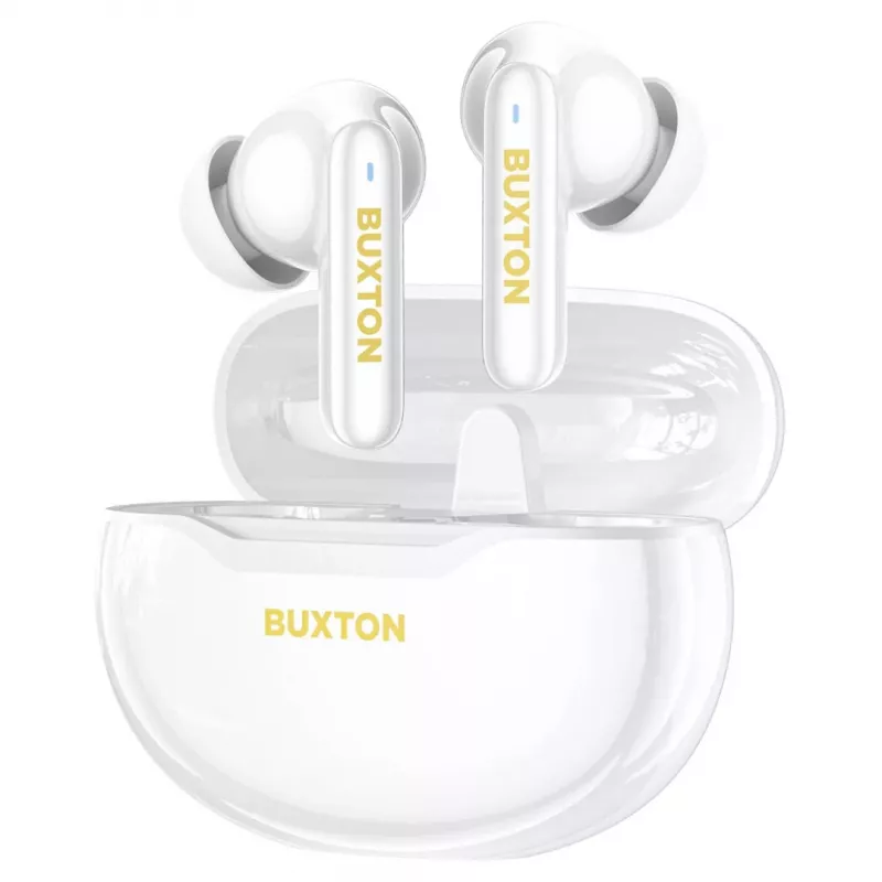 Buxton BTW 7200 Tuya auriculares sem fios intra-auriculares com estojo de carregamento, brancos
