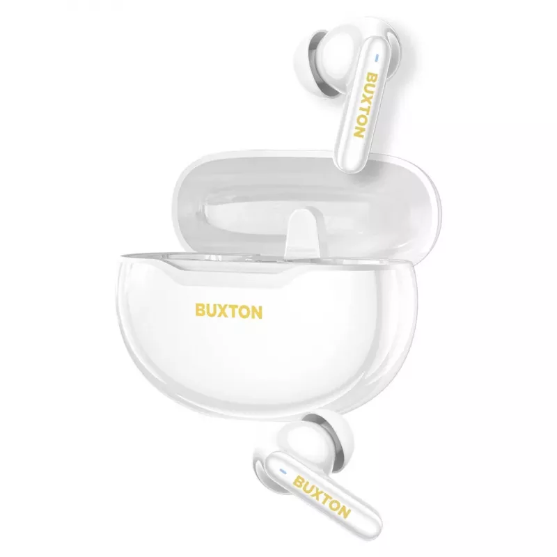 Buxton BTW 7200 Tuya auriculares sem fios intra-auriculares com estojo de carregamento, brancos