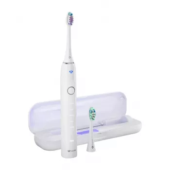Escova de dentes sónica TrueLife SonicBrush Clean70 UV com esterilizador UV, 5 modos, 3 cabeças de escova, estojo de viagem, preto