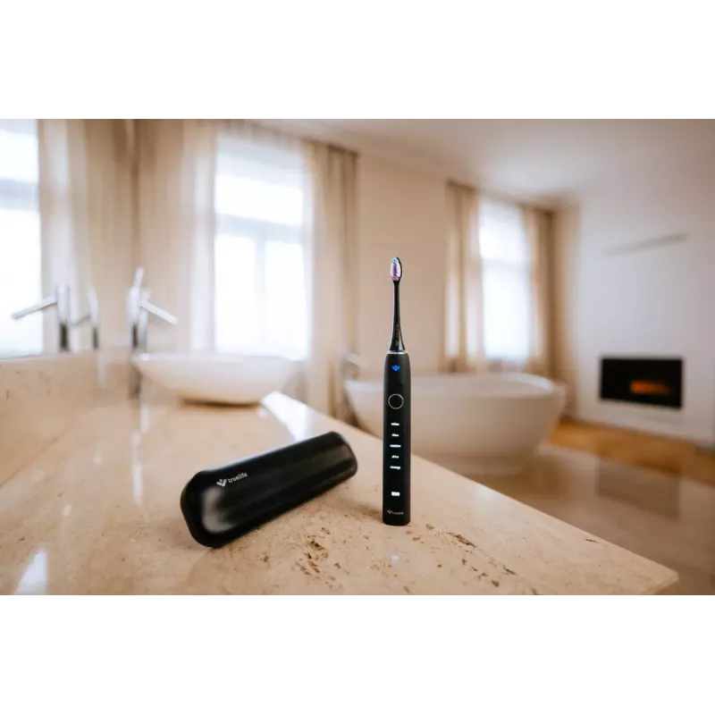 Escova de dentes sónica TrueLife SonicBrush Clean70 UV, preta