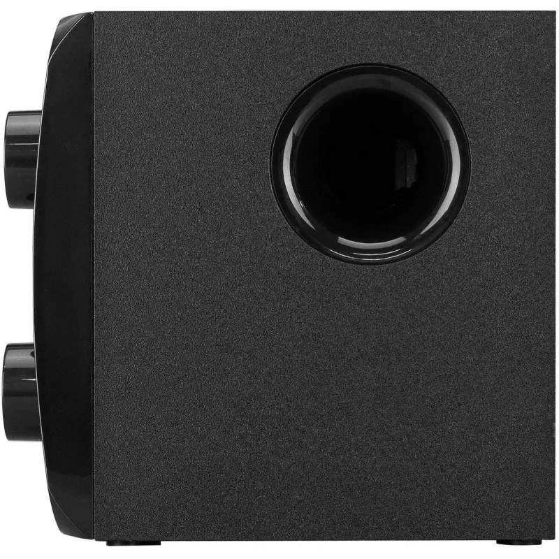 Coluna Bluetooth portátil Rampage RMS-G8 25W com iluminação RGB, TWS, rádio FM, preto