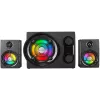 Coluna Bluetooth portátil Rampage RMS-G8 25W com iluminação RGB, TWS, rádio FM, preto